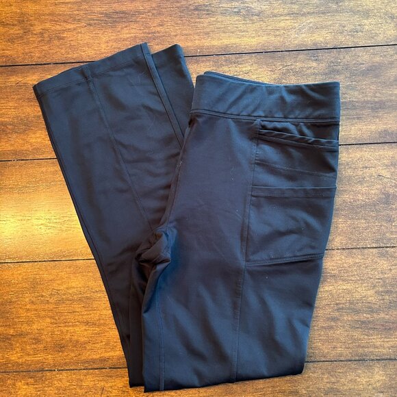 Athletic Works Flare Leg Workout pants - tons of pockets - Picture 1 of 7